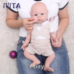 19Lifelike Reborn Baby Doll Full Body Silicone Real Touch Boy Cute Chubby Baby