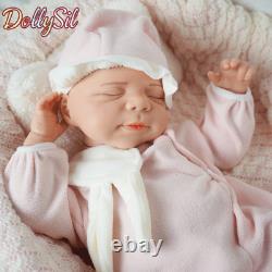 19.68 Inch Full Silicone Adorable Girl Doll Reborn Baby Lifelike Newborn Doll
