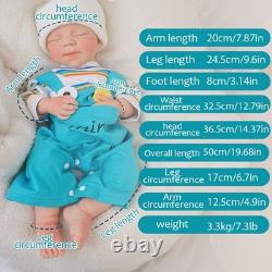 19.68'' silicone reborn doll handmade washable handicrafts gifts companionship
