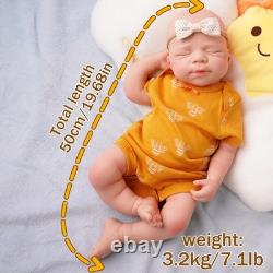 19.68in Reborn doll, silicone doll, handmade, Christmas gift, children's toys