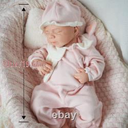 19.6'' Floppy Silicone Reborn Baby Newborn Vivid Silicone Girl Kids Gift