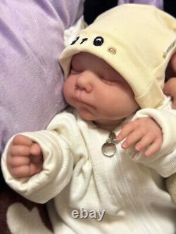 19 Baby Reborn Doll Weighted Limbs Newborn Realistic Boy Girl Handmade Toy Gift