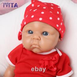 19'' Brown Silicone Baby Girl Full Silicone Reborn Baby Doll Infant