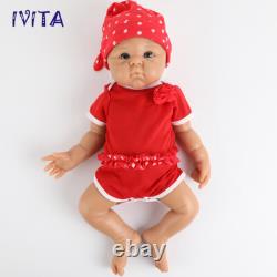 19'' Brown Silicone Baby Girl Full Silicone Reborn Baby Doll Infant