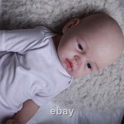 19 Newborn Boy Handmake Silicone Reborn Baby Dolls Open Eyes Doll Xmas Gifts