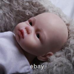 19 Newborn Boy Handmake Silicone Reborn Baby Dolls Open Eyes Doll Xmas Gifts