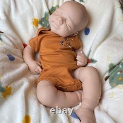 19 Soft Blank Silicone Reborn Baby Unpainted Realistic Silicone Doll boy 7.2lb