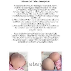 19 Soft Blank Silicone Reborn Baby Unpainted Realistic Silicone Doll boy 7.2lb