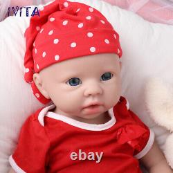 19 inch Reborn Dolls Full Body Silicone Baby Girl IVITA Doll Can Take Pacifier