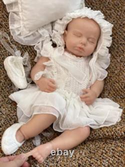 19'' solid silicone doll silicone reborn doll silicone girl doll toys gifts
