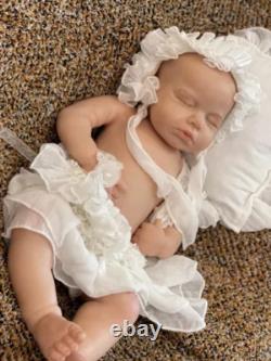 19'' solid silicone doll silicone reborn doll silicone girl doll toys gifts