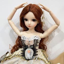 1/3 BJD Doll 60cm Female Body with Handpainted Face Changeable Eyes DIY Clothes