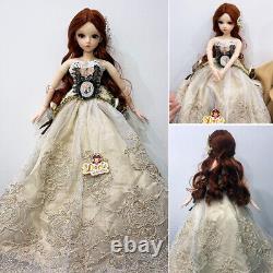 1/3 BJD Doll 60cm Female Body with Handpainted Face Changeable Eyes DIY Clothes