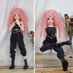1/3 BJD Doll Fashion Clothes Shoes Wig Handpainted Makeup Full Set 24 Girl Doll