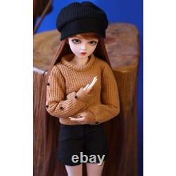 1/3 BJD Doll Toy 24 inch Blue Eyes Female Doll Makeup Finished and Full Outfits