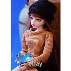 1/3 BJD Doll Toy 24 inch Blue Eyes Female Doll Makeup Finished and Full Outfits
