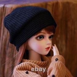 1/3 BJD Doll Toy 24 inch Blue Eyes Female Doll Makeup Finished and Full Outfits
