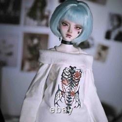 1/4 BJD Doll Ball Joint Doll Resin Cool Girl Gift Bare Doll with Face Makeup Eye