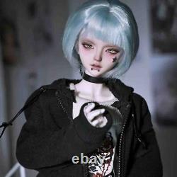 1/4 BJD Doll Ball Joint Doll Resin Cool Girl Gift Bare Doll with Face Makeup Eye