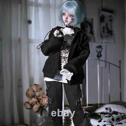 1/4 BJD Doll Ball Joint Doll Resin Cool Girl Gift Bare Doll with Face Makeup Eye
