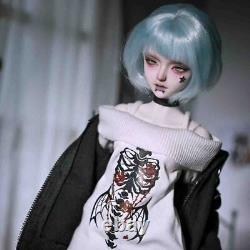 1/4 BJD Doll Ball Joint Doll Resin Cool Girl Gift Bare Doll with Face Makeup Eye