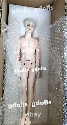 1/4 BJD Doll Boy Man Resin Naked Unpainted Body + Free Eyes + Face Make Up