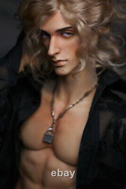 1/4 BJD Doll Boy Man Resin Naked Unpainted Body + Free Eyes + Face Makeup Head