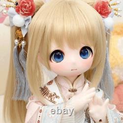 1/4 BJD Doll Cartoon Girl Resin Ball Jointed Body with Eyes Face Makeup DIY Toys