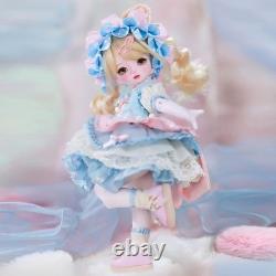 1/4 BJD Doll Face Makeup Nude Girl Soft Milky Cat Milar Cute Soft Milky Cat Toy