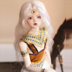 1/4 BJD Doll Full Set Resin Body Girl Ball Jointed Dolls with Free Eyes Wig Outfit