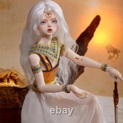 1/4 BJD Doll Full Set Resin Body Girl Ball Jointed Dolls with Free Eyes Wig Outfit