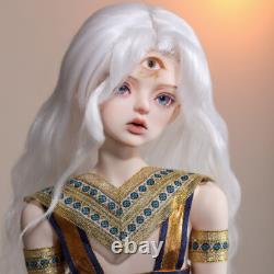 1/4 BJD Doll Full Set Resin Body Girl Ball Jointed Dolls with Free Eyes Wig Outfit