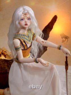1/4 BJD Doll Full Set Resin Body Girl Ball Jointed Dolls with Free Eyes Wig Outfit