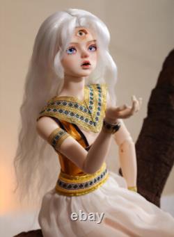 1/4 BJD Doll Full Set Resin Body Girl Ball Jointed Dolls with Free Eyes Wig Outfit