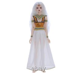 1/4 BJD Doll Full Set Resin Body Girl Ball Jointed Dolls with Free Eyes Wig Outfit
