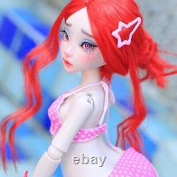 1/4 BJD Doll Girl Resin Ball Joint Body Eyes Faceup Wig Full Set Mermaid Outfits