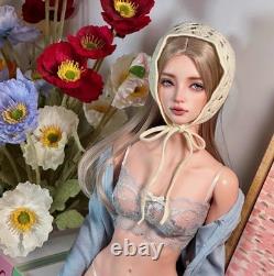 1/4 BJD Doll Handmade DIY Female Mari Light Tan Color A3-Free Face Make UP+Eyes