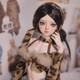 1/4 Bjd Doll Handmade Resin Girl Rou E-free Face Make Up+free Eyes