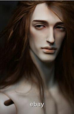 1/4 BJD Doll Handsome Boy Male Bare Resin Ball Jointed Doll + Eyes + Face Makeup