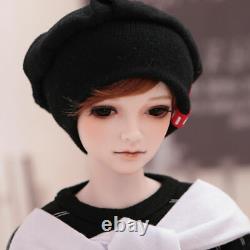 1/4 BJD Doll Handsome Boy Male Body Ball Jointed Dolls Eyes Face Makeup Hair SET