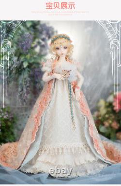 1/4 BJD Doll Resin Ball Jointed Dolls with Eyes Face Makeup Figure Girl Toys Gift