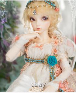 1/4 BJD Doll Resin Ball Jointed Dolls with Eyes Face Makeup Figure Girl Toys Gift
