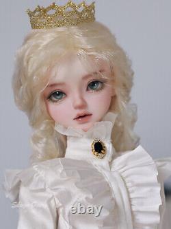 1/4 BJD Doll Resin French Style Outfits Girl Female Full Set Face Up Hair Gifts