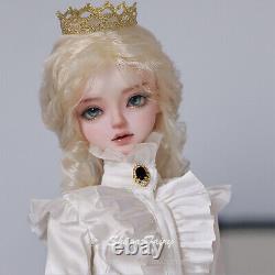 1/4 BJD Doll Resin French Style Outfits Girl Female Full Set Face Up Hair Gifts