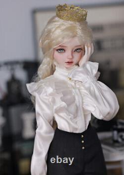 1/4 BJD Doll Resin French Style Outfits Girl Female Full Set Face Up Hair Gifts