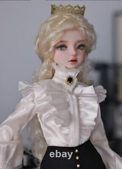 1/4 BJD Doll Resin French Style Outfits Girl Female Full Set Face Up Hair Gifts