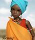 1/4 Bjd Doll Sd Girl Brown Skin Free Face Make Up Eyes Resin Toy Women Girl Gift