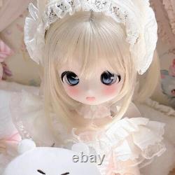 1/4 BJD Doll SD Resin Joint Bare Doll Cartoon Girl Eyes Face Makeup Handmade Toy