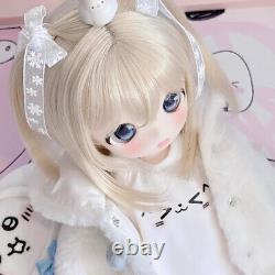 1/4 BJD Doll SD Resin Joint Bare Doll Cartoon Girl Eyes Face Makeup Handmade Toy