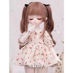 1/4 BJD Doll SD Resin Joint Sleeping Face Makeup Girl Full Set Birthday Gift Toy
